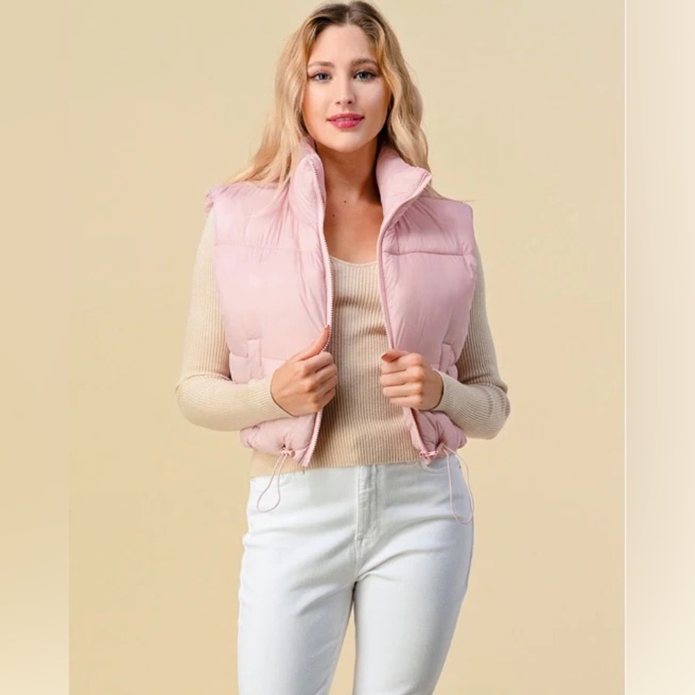Pink Puffer Vest